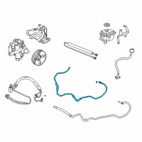 OEM 2015 Cadillac XTS Upper Return Hose Diagram - 23494255