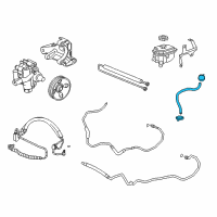 OEM 2015 Cadillac XTS Reservoir Hose Diagram - 20967381