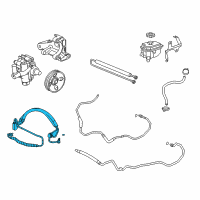 OEM Buick LaCrosse Hose Asm-P/S Gear Inlet Diagram - 22924051