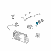 OEM 2002 Oldsmobile Alero Clutch Kit-A/C Diagram - 15241483