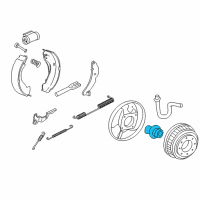 OEM 2001 GMC Savana 1500 Rear Wheel Bearing Diagram - 15650041