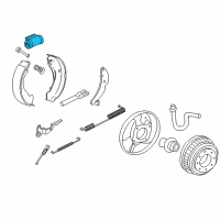 OEM GMC K1500 Wheel Cylinder Diagram - 19213347