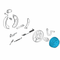 OEM Chevrolet K1500 Drum, Rear Brake(Drilled) Diagram - 15588225