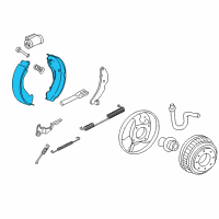 OEM GMC K2500 Brake Shoes Diagram - 19150002