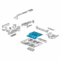 OEM 2018 Chevrolet Traverse Rear Floor Pan Diagram - 84656168