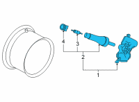 OEM 2022 Nissan Leaf Sensor Unit-Tire Pressure Diagram - 40700-6UA0A