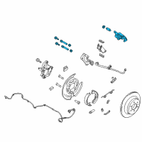 OEM 2013 Ford F-150 Caliper Diagram - CL3Z-2552-A