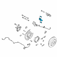 OEM Ford F-150 Rear Pads Diagram - FU2Z-2V200-E