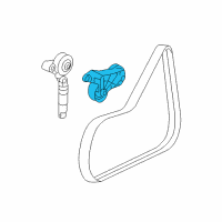 OEM Chevrolet Cobalt Bracket Asm-Drive Belt Idler Pulley Diagram - 12584364