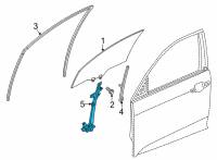 OEM 2022 Honda Civic REGULATOR, R- FR- DR Diagram - 72210-T20-A01