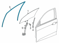 OEM 2022 Honda Civic CHANNEL, L- FR Diagram - 72275-T20-A01