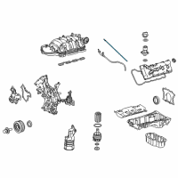 OEM 2018 Lexus LX570 Gage Sub-Assy, Oil Level Diagram - 15301-38062