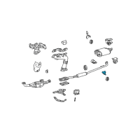 OEM 2003 Toyota Avalon Center Pipe Bracket Diagram - 17573-20040