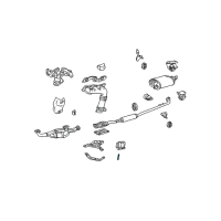 OEM 2003 Toyota Avalon Converter & Pipe Stud Diagram - 92122-G0822