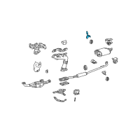 OEM 2004 Toyota Avalon Muffler W/Tailpipe Bracket Diagram - 17573-28010