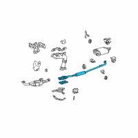 OEM Toyota Avalon Center Pipe Diagram - 17420-0A190