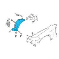 OEM 2013 BMW X5 Cover, Wheel Arch, Frontsection, Front Left Diagram - 51-71-7-234-831