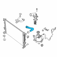 OEM 2017 Chrysler 200 Hose-Radiator Inlet Diagram - 68193963AB