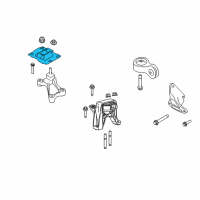 OEM Ford Upper Transmission Mount Diagram - 5S4Z-7M121-A