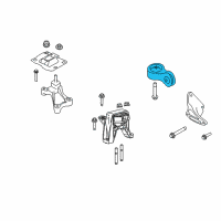 OEM 2010 Ford Focus Lower Transmission Mount Diagram - 8S4Z-6068-A