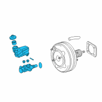 OEM 2018 Toyota Avalon Master Cylinder Diagram - 47201-06443