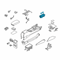 OEM 2017 Kia Cadenza Cup Holder Assembly Diagram - 84670F6100FHV