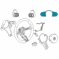 OEM 2016 BMW X6 M-Sport Multifct Steering Wheel Switch Diagram - 61-31-7-847-653