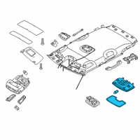 OEM Kia Niro EV Lamp Assembly-Room Diagram - 92850G5000HGC