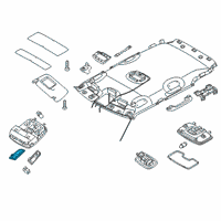 OEM 2018 Kia Niro Shade Assembly-Map RH Diagram - 92806D9000HGC