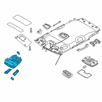 OEM 2021 Kia Niro Lamp Assembly-Overhead Console Diagram - 92800G5000HGC