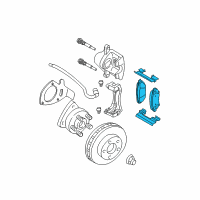 OEM Pontiac Grand Prix Front Pads Diagram - 19152666