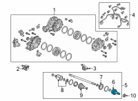 OEM 2022 Acura MDX JOINT SET, OUTBOARD Diagram - 42340-TYA-315