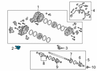 OEM 2022 Acura MDX Front Diagram - 50710-TYA-A01