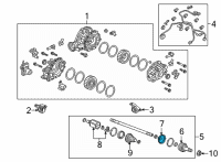 OEM Acura MDX BOOT SET, OUTBOARD Diagram - 42018-TYA-A00