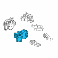 OEM 2015 Jeep Renegade Bracket-Engine Mount Diagram - 68267889AA