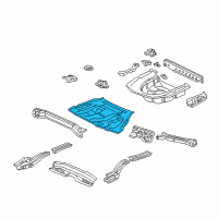 OEM 2003 Toyota Camry Center Floor Pan Diagram - 58211-33141