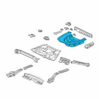 OEM Lexus ES300 Pan, Rear Floor Diagram - 58311-33060