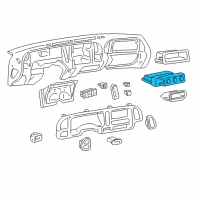 OEM 1998 GMC C2500 Suburban Heater & Air Conditioner Control Assembly(W/Rear Window Defogger Switch) Diagram - 9378805