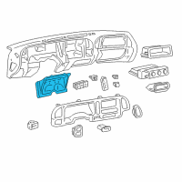 OEM Chevrolet C1500 Instrument Cluster Assembly Diagram - 16221455