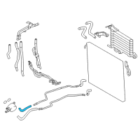 OEM Lexus GX460 Hose, Transmission Oil Cooler Diagram - 32943-60590