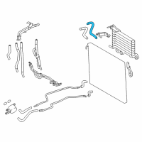 OEM 2014 Lexus GX460 Hose, Transmission Oil Cooler Diagram - 32943-60620