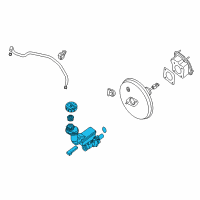 OEM 2008 Nissan Sentra Cylinder Brake Master Diagram - 46010-ET000C