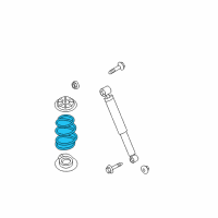OEM 2014 Nissan Rogue Select Spring-Rear Suspension Diagram - 55020-1VX0A