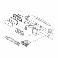 OEM 2004 Kia Amanti Switch Seat-Warmer Console Diagram - 937003F000