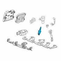 OEM 2012 Chevrolet Corvette Spark Plug Diagram - 12571165