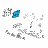 OEM 2014 Chevrolet Camaro Bracket, Ecm Diagram - 92241772