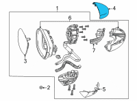 OEM 2022 Honda Civic CAP, R- SKULL *R513* Diagram - 76201-T20-A31ZA