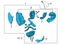 OEM 2022 Honda Civic MIRROR SET, L Diagram - 76258-T20-A31