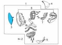 OEM 2022 Honda Civic MIRROR SUB-ASSY-, L Diagram - 76253-T20-A21