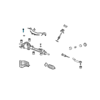OEM Acura TSX Bolt, Gear Box Mounting Diagram - 90108-TL0-G00